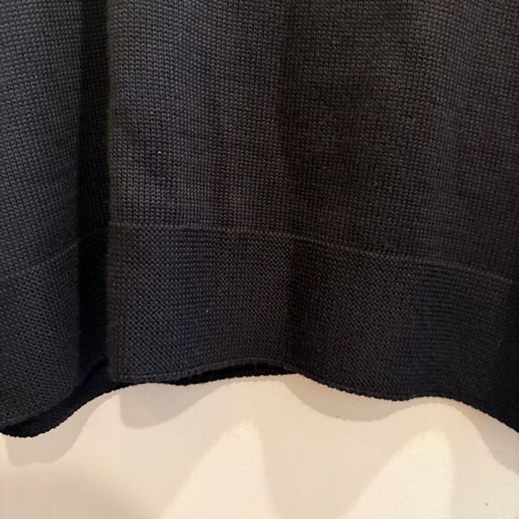 Coldwater Creek Womens Black Pullover Sweater 2X Cowl Neck Knit Short Sleeve - Picture 7 of 9